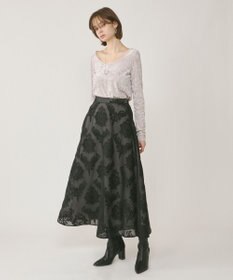 GRACE CONTINENTAL クラッシュベロアカットトップ