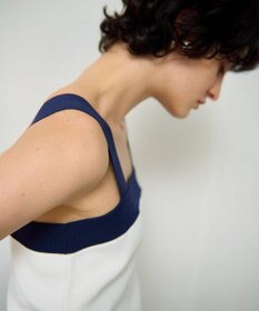 GRACE CONTINENTAL 配色ニットキャミ