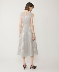 GRACE CONTINENTAL レースパッチワークドレス