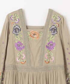 GRACE CONTINENTAL フラワー刺繍エスニックワンピース