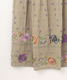 GRACE CONTINENTAL フラワー刺繍エスニックワンピース