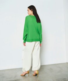 GRACE CONTINENTAL ルーズVネックニットカーディガン