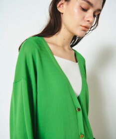 GRACE CONTINENTAL ルーズVネックニットカーディガン