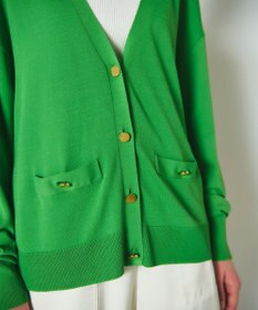 GRACE CONTINENTAL ルーズVネックニットカーディガン