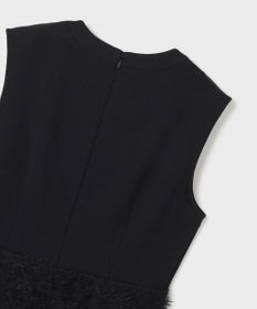 GRACE CONTINENTAL フェザー刺繍コンビワンピース