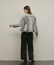 GRACE CONTINENTAL ペプラムデニムジャケット