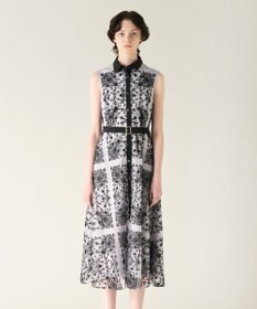 GRACE CONTINENTAL 刺繍フレアドレス