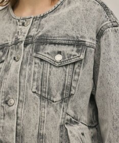 GRACE CONTINENTAL ペプラムデニムジャケット