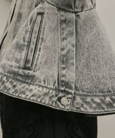 GRACE CONTINENTAL ペプラムデニムジャケット