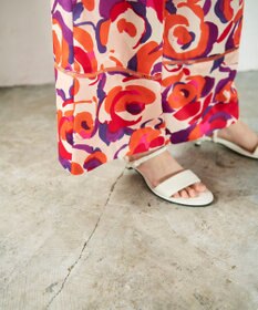 GRACE CONTINENTAL ペイントカラーワイドパンツ