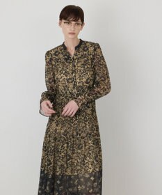 GRACE CONTINENTAL アーバンボタニカルワンピース ブラウン