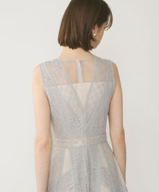 GRACE CONTINENTAL レースパッチワークドレス