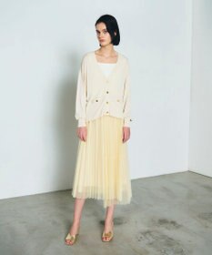 GRACE CONTINENTAL ティアードラップチュールスカート