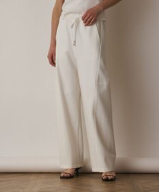 GRACE CONTINENTAL ストレッチポンチパンツ ホワイト