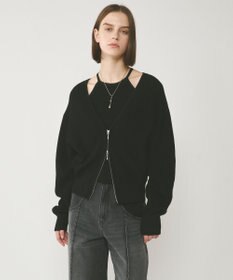 GRACE CONTINENTAL ハイゲージ畦ニットカーディガン