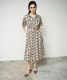 GRACE CONTINENTAL パームモチーフシャツワンピース