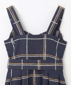 GRACE CONTINENTAL ロープチェックワンピース