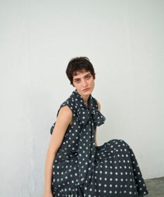 GRACE CONTINENTAL シアードットプリントブラウス