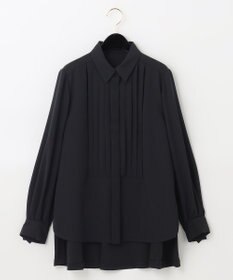 GRACE CONTINENTAL ロングテールドレスシャツ ブラック