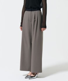 GRACE CONTINENTAL レイヤードタックワイドパンツ