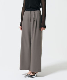 GRACE CONTINENTAL レイヤードタックワイドパンツ