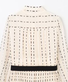 GRACE CONTINENTAL ドットストライププリントワンピース