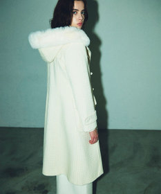 GRACE CONTINENTAL ファーフードダッフルコート