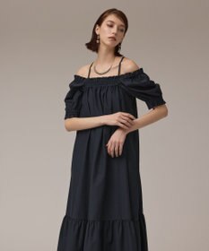 GRACE CONTINENTAL ギャザーロングワンピース