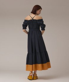 GRACE CONTINENTAL ギャザーロングワンピース