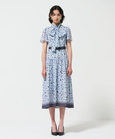 GRACE CONTINENTAL ハートレオパードプリントワンピース