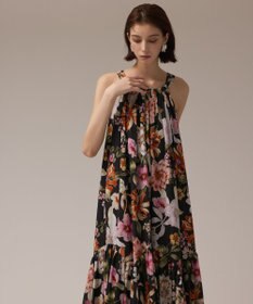 GRACE CONTINENTAL フラワープリントキャミドレス