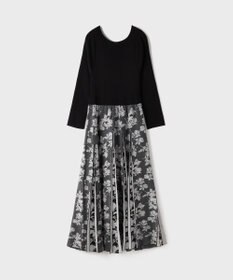 GRACE CONTINENTAL ラメモールニットジャガードワンピース