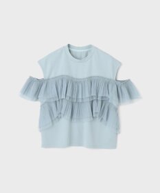 GRACE CONTINENTAL プリーツチュールカットトップ