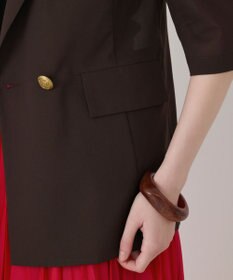 GRACE CONTINENTAL シアーハーフスリーブジャケット