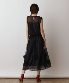 GRACE CONTINENTAL メッシュフラワースカート