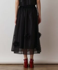 GRACE CONTINENTAL メッシュフラワースカート