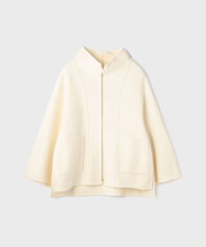 GRACE CONTINENTAL ストール付リバージップブルゾン