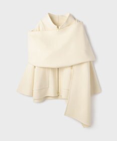 GRACE CONTINENTAL ストール付リバージップブルゾン