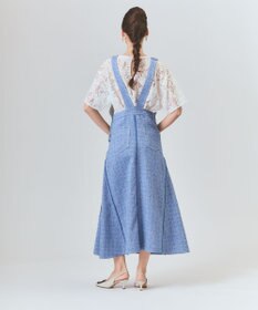 GRACE CONTINENTAL シャンブレーツイードジャンパースカート