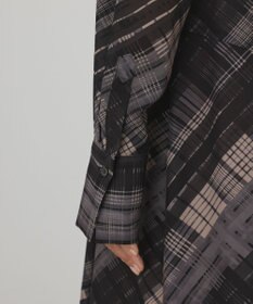 GRACE CONTINENTAL チェックプリントロングワンピース