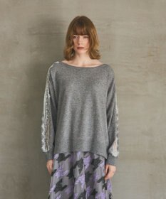 GRACE CONTINENTAL レーススリーブトップ