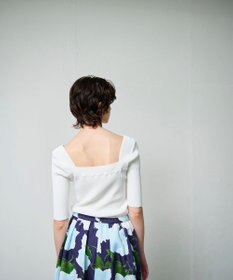 GRACE CONTINENTAL スクエアーネックトップ