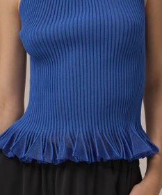 GRACE CONTINENTAL シアーフリルニットトップ