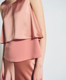 GRACE CONTINENTAL バックコンシャスサテンノースリーブ