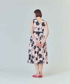 GRACE CONTINENTAL バイカラーボタニカルドレス