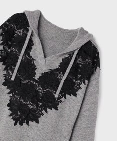 GRACE CONTINENTAL ケミカルレースニットワンピース