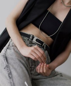 GRACE CONTINENTAL ボリュームバックルベルト ブラック