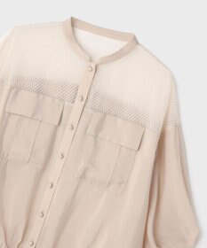 GRACE CONTINENTAL メッシュコンビシアーブルゾン