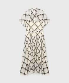 GRACE CONTINENTAL チェックプリントプリーツワンピース