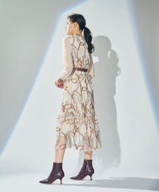 GRACE CONTINENTAL チェーン刺繍ワンピース